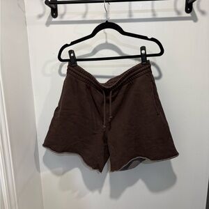 Tna Cozy BF Rich Mocha Brown Sweat Shorts